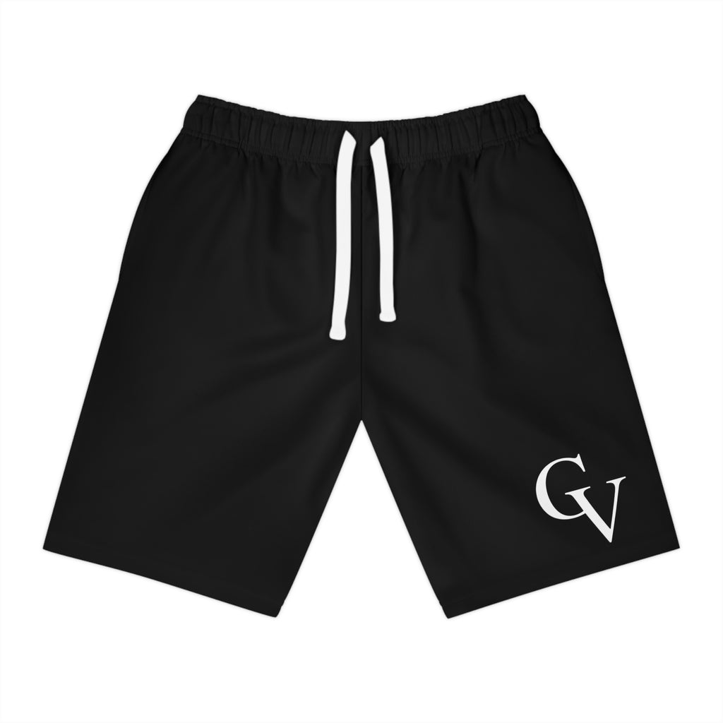 Black Athletic Shorts with GV