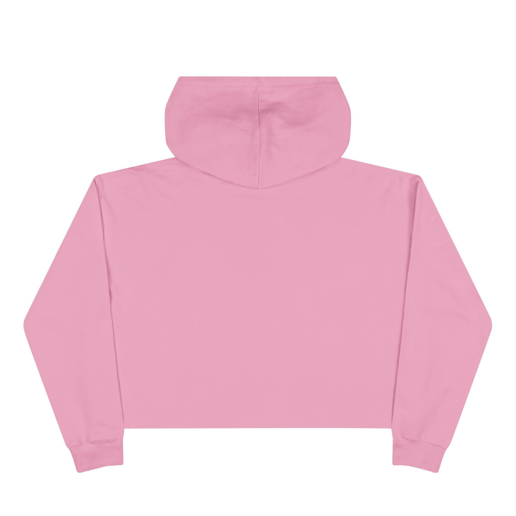 Cropped White Hoodie – Minimal CV Logo Crop Hoodie
