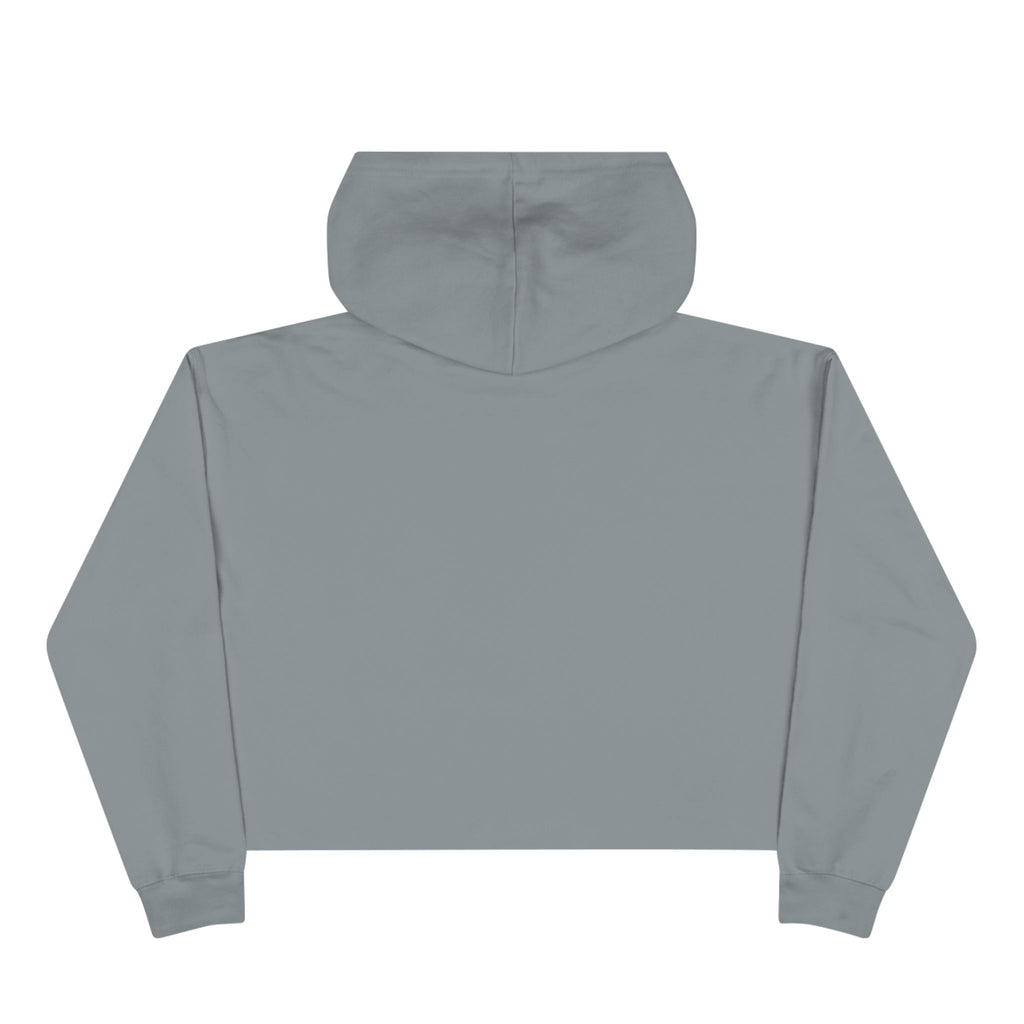 Cropped White Hoodie – Minimal CV Logo Crop Hoodie