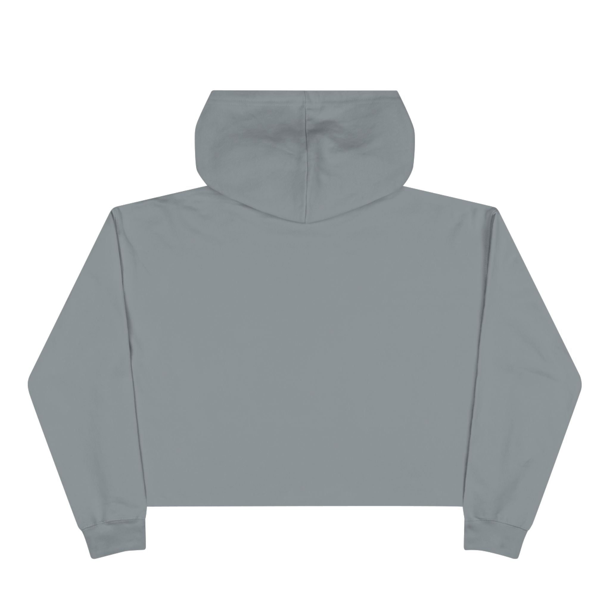 Cropped White Hoodie – Minimal CV Logo Crop Hoodie