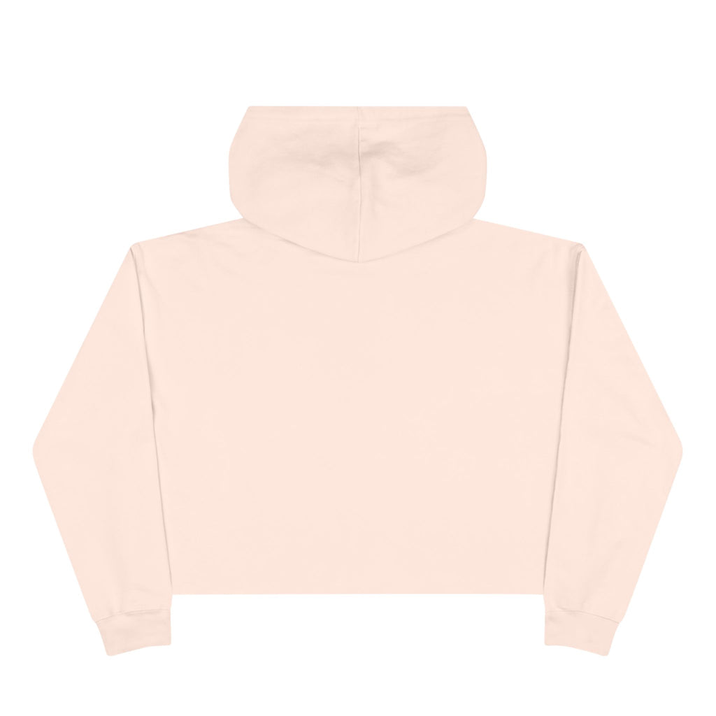 Cropped White Hoodie – Minimal CV Logo Crop Hoodie