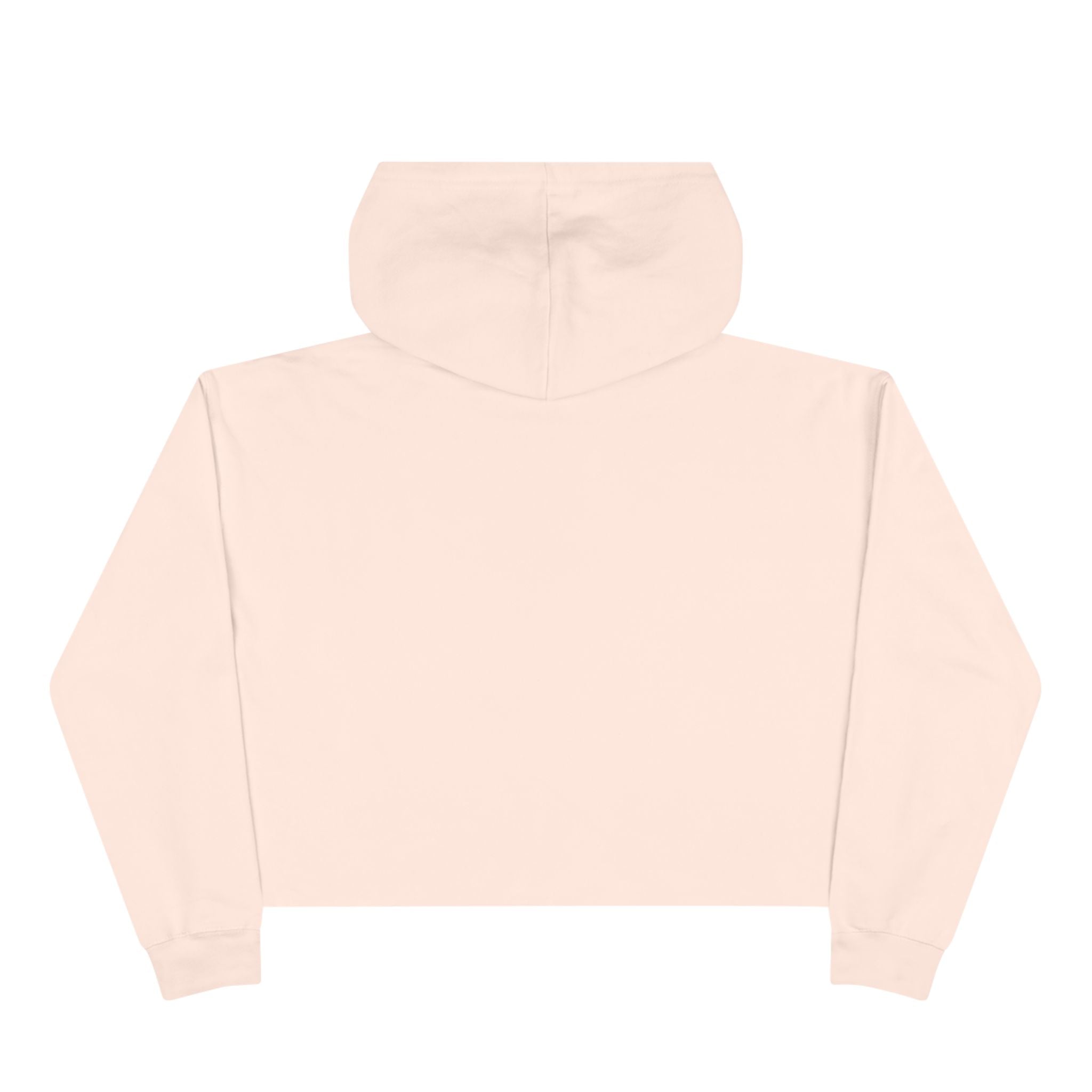 Cropped White Hoodie – Minimal CV Logo Crop Hoodie