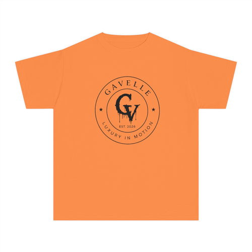 Gavelle Youth Tee — Classic Circular Logo "GV" Luxury in Motion