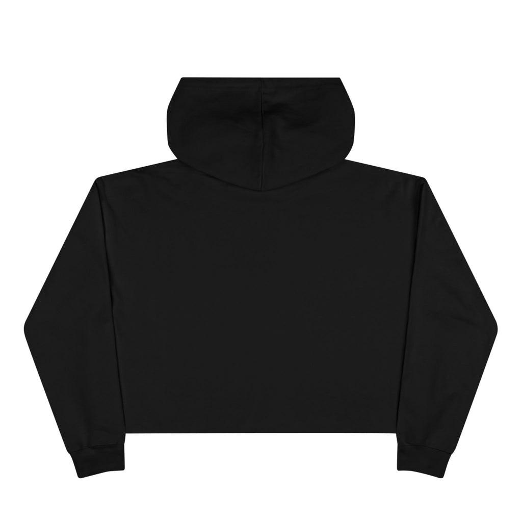 Cropped White Hoodie – Minimal CV Logo Crop Hoodie