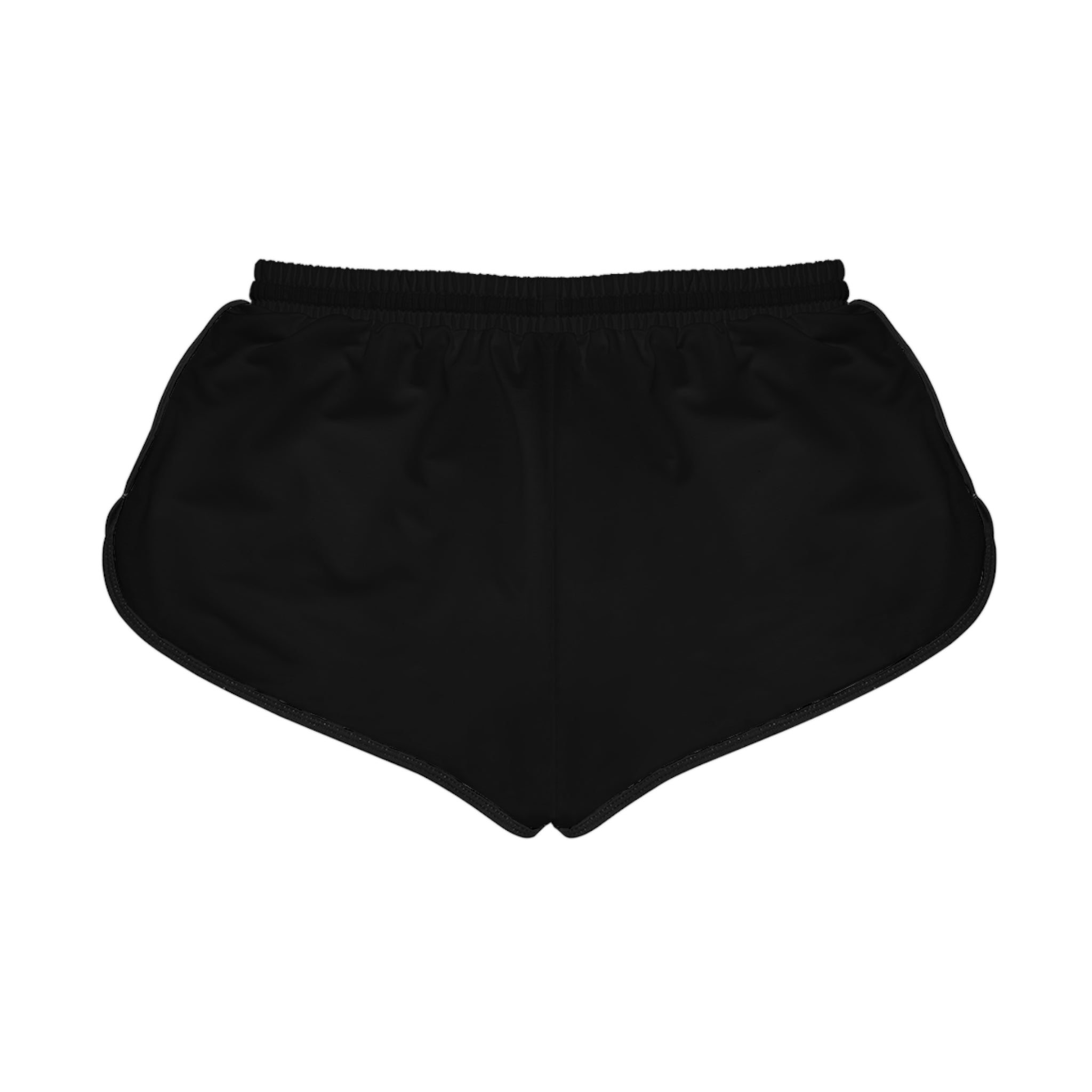Women's Relaxed Shorts — Black Athletic Lounge Shorts with Green GV Logo